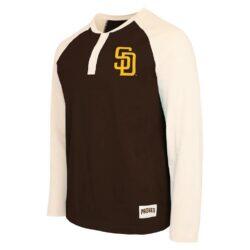 San Diego Padres Darius Rucker Collection by Fashion7 Henley Long Sleeve T-Shirt - - Detail View