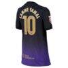 Lamine Yamal Barcelona Nike Youth 2026/27 Away Match Authentic Jersey - Purple - Detail View