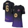 Gavi Barcelona Nike Youth 2026/27 Away Match Authentic Jersey - Purple - Front View