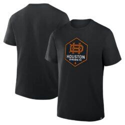 Houston Dynamo FC Fashion7 Logo T-Shirt - Black - Front View