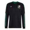 Mexico National Team adidas Youth 2026 Third Long Sleeve Authentic Jersey - Black - Detail View