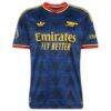 Bukayo Saka Arsenal adidas 2026/27 Away On-Field Authentic Jersey - Navy - Side View