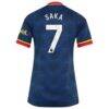 Bukayo Saka Arsenal adidas Women's 2026/27 Away Replica Jersey - Navy - Detail View