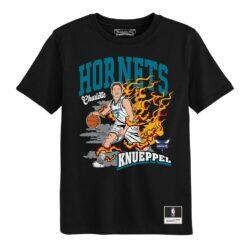 Kon Knueppel Charlotte Hornets Mitchell & Ness Preschool Fired Up T-Shirt - Black - Front View
