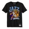 Darryn Peterson Utah Jazz Mitchell & Ness Preschool Fired Up T-Shirt - Black - Front View