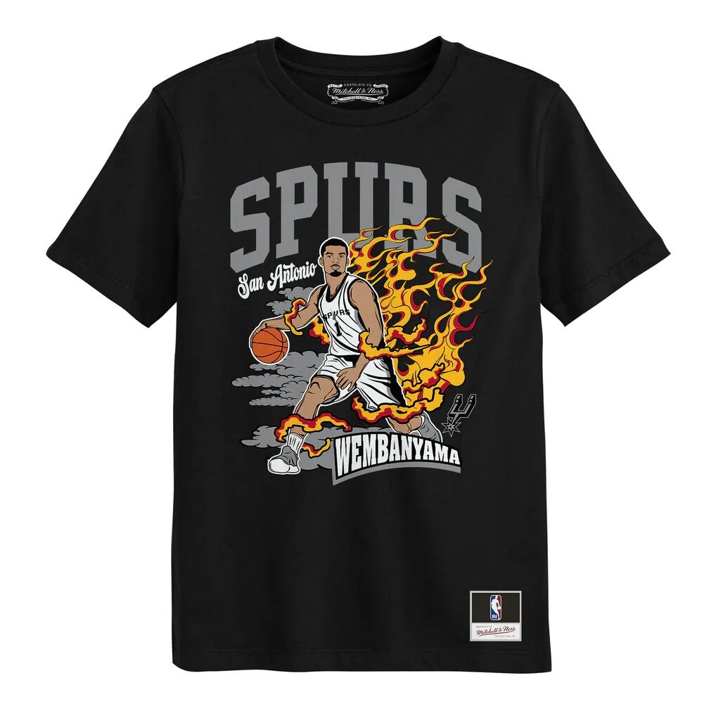 Victor Wembanyama San Antonio Spurs Mitchell & Ness Preschool Fired Up T-Shirt