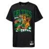 Jayson Tatum Boston Celtics Mitchell & Ness Youth Fired Up T-Shirt - Black - Front View