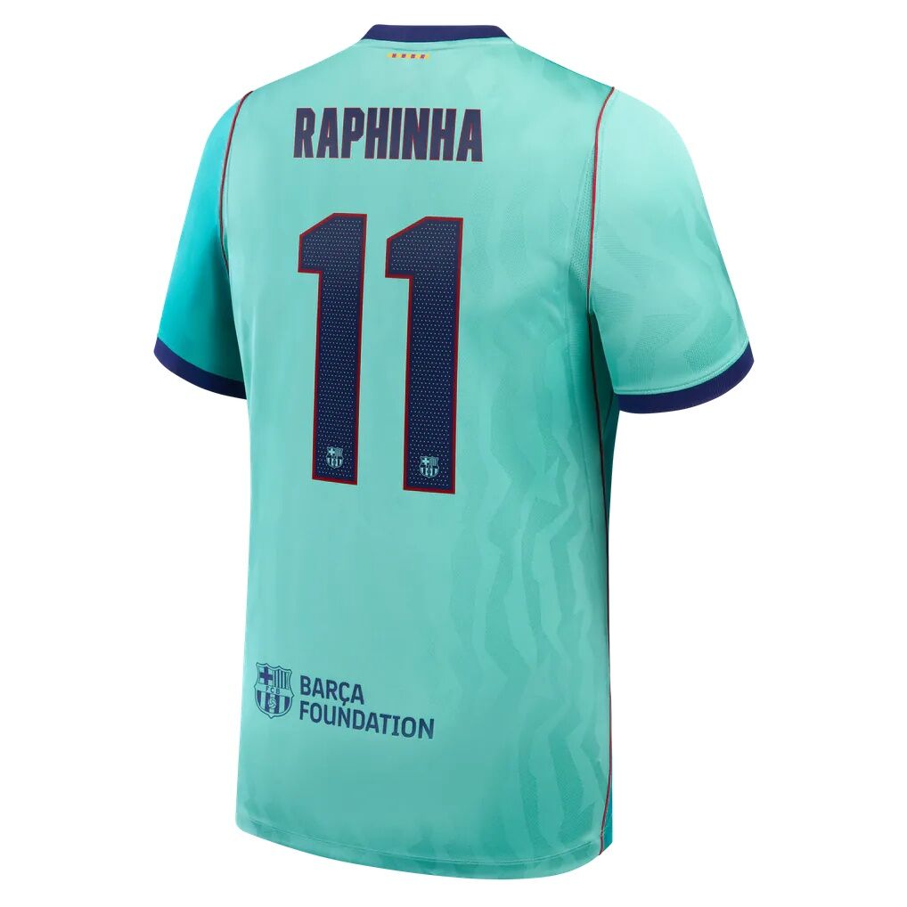Raphinha Barcelona Nike 2026/27 Third Stadium Replica Jersey - Turquoise