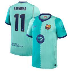 Raphinha Barcelona Nike 2026/27 Third Stadium Replica Jersey - Turquoise