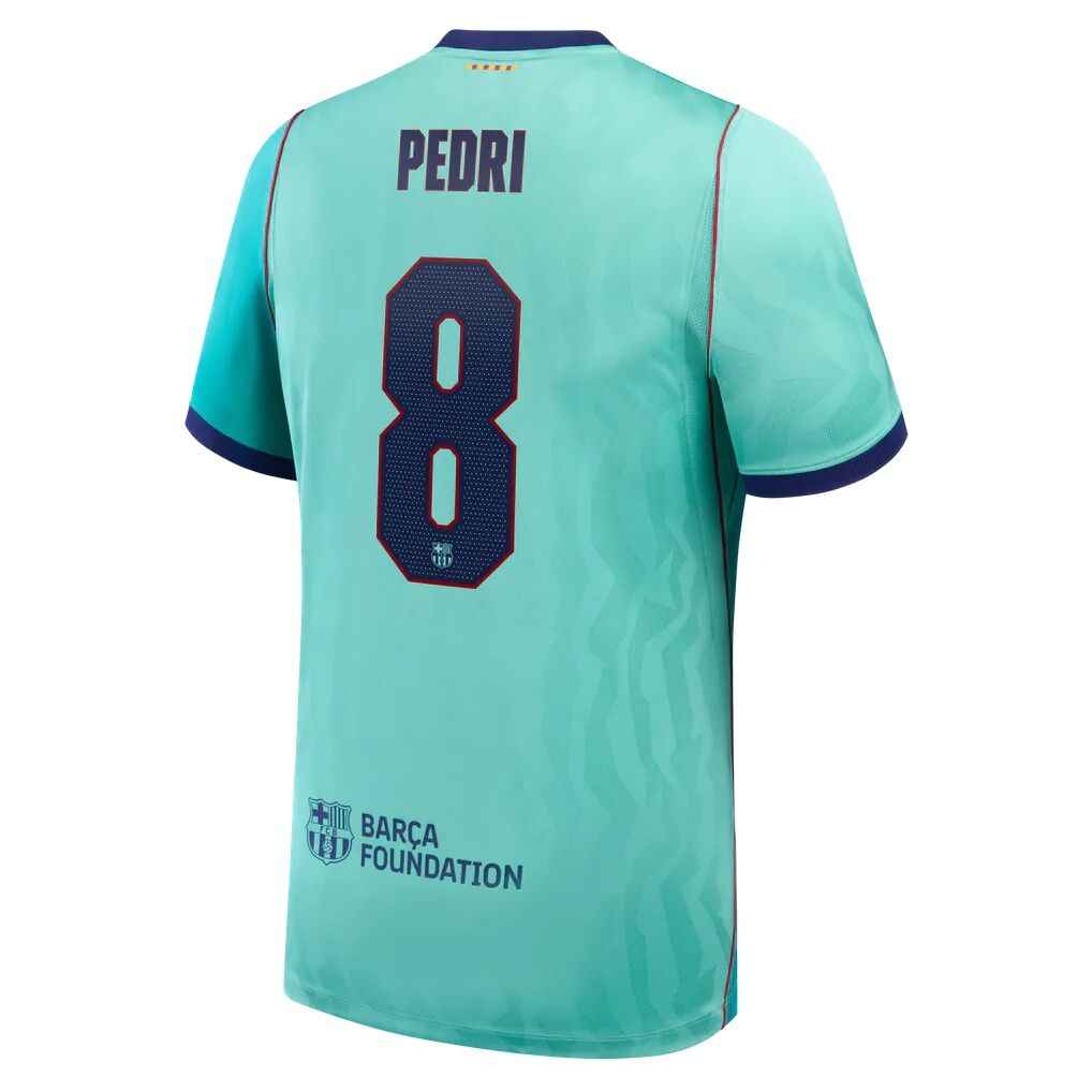 Pedri Barcelona Nike 2026/27 Third Stadium Replica Jersey - Turquoise