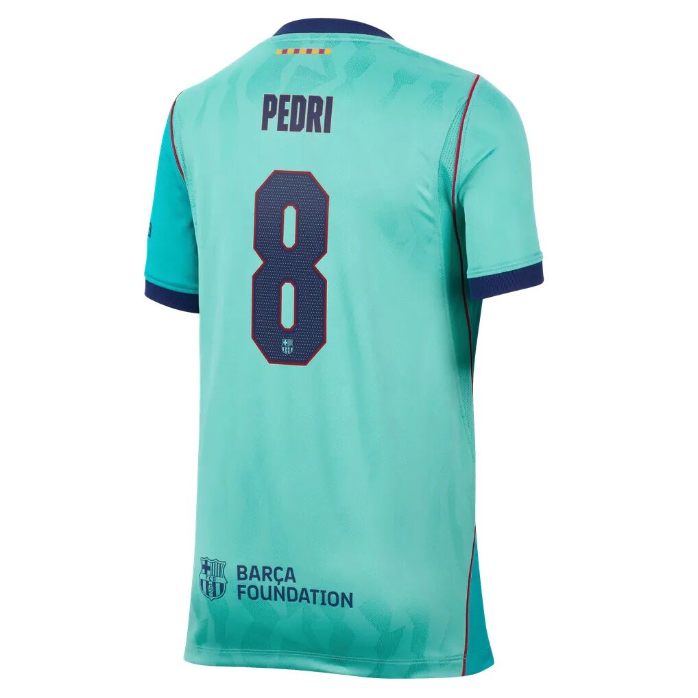 Pedri Barcelona Nike Youth 2026/27 Third Stadium Replica Jersey - Turquoise