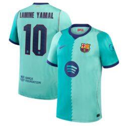 Lamine Yamal Barcelona Nike 2026/27 Third Stadium Replica Jersey - Turquoise
