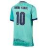 Lamine Yamal Barcelona Nike Youth 2026/27 Third Stadium Replica Jersey - Turquoise - Detail View