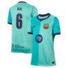 Gavi Barcelona Nike Youth 2026/27 Third Stadium Replica Jersey - Turquoise - Front View