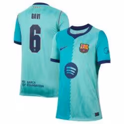Gavi Barcelona Nike Youth 2026/27 Third Stadium Replica Jersey - Turquoise