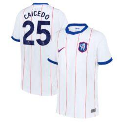 Moisés Caicedo Chelsea Nike Youth 2026/27 Third Stadium Replica Jersey - White - Front View