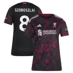 Dominik Szoboszlai Liverpool adidas Women's 2026/27 Third Replica Jersey - Black - Front View