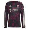 Virgil van Dijk Liverpool adidas 2026/27 Third Replica Long Sleeve Jersey - Black - Side View