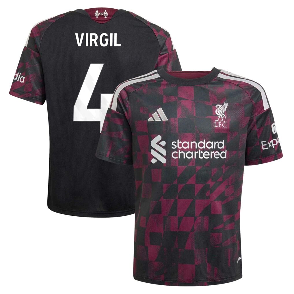 Virgil van Dijk Liverpool adidas Youth 2026/27 Third Replica Jersey