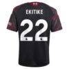 Hugo Ekitike Liverpool adidas Youth 2026/27 Third Replica Jersey - Black - Detail View