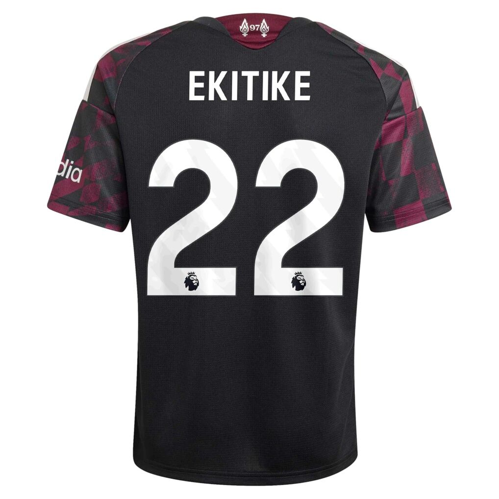 Hugo Ekitike Liverpool adidas Youth 2026/27 Third Replica Jersey