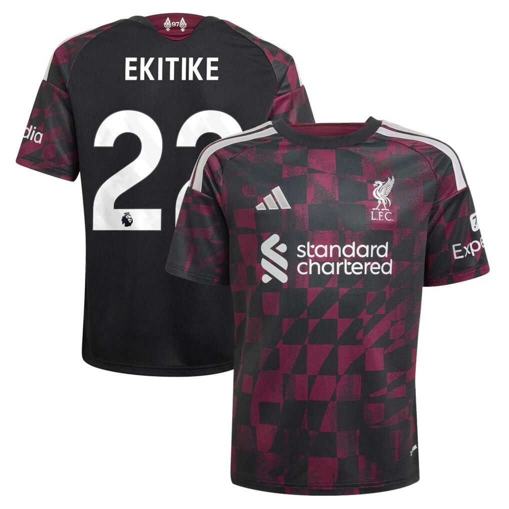 Hugo Ekitike Liverpool adidas Youth 2026/27 Third Replica Jersey