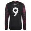 Alexander Isak Liverpool adidas 2026/27 Third Replica Long Sleeve Jersey - Black - Detail View