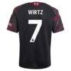 Florian Wirtz Liverpool adidas Youth 2026/27 Third Replica Jersey - Black - Detail View