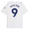 Erling Haaland Manchester City Puma Youth 2026/27 Third Replica Jersey - White - Detail View