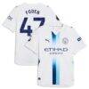 Phil Foden Manchester City Puma 2026/27 Third On-Field Authentic Jersey - White - Front View
