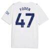Phil Foden Manchester City Puma 2026/27 Third Replica Jersey - White - Detail View