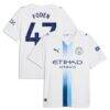 Phil Foden Manchester City Puma 2026/27 Third Replica Jersey - White - Front View