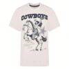 Dallas Cowboys KadyLuxe Women's Game Changer T-Shirt - Cream - Front View