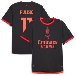 Christian Pulisic AC Milan Puma 2026/27 Third On-Field Authentic Jersey - Gray - Front View