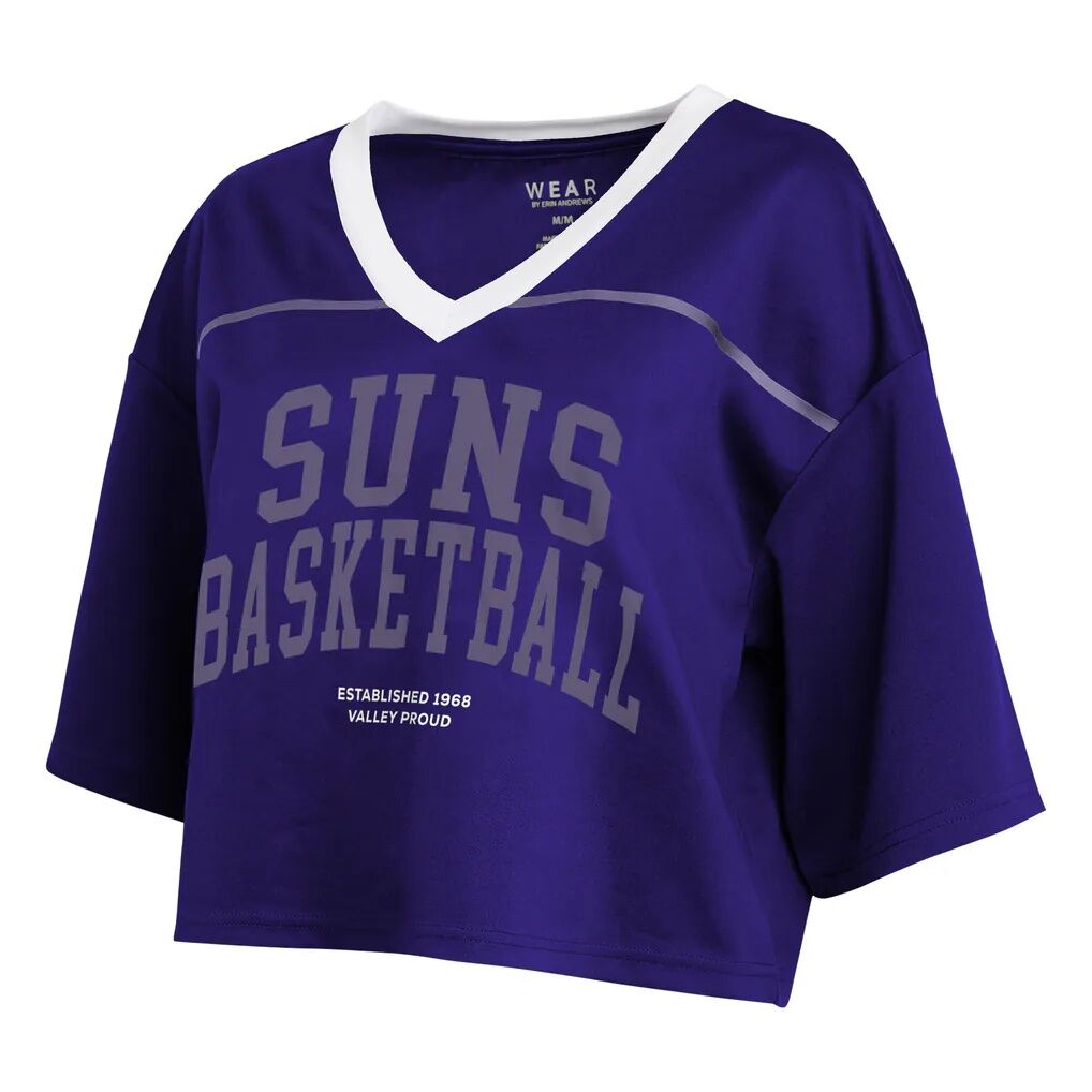 Phoenix Suns WEAR by Erin Andrews Women's Cropped Jersey T-Shirt