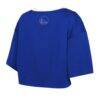 Golden State Warriors WEAR by Erin Andrews Women's Cropped Jersey T-Shirt - - Alt1