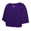 Los Angeles Lakers WEAR by Erin Andrews Women's Cropped Jersey T-Shirt - Purple - Alt1