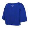 New York Knicks WEAR by Erin Andrews Women's Cropped Jersey T-Shirt - Blue - Alt1