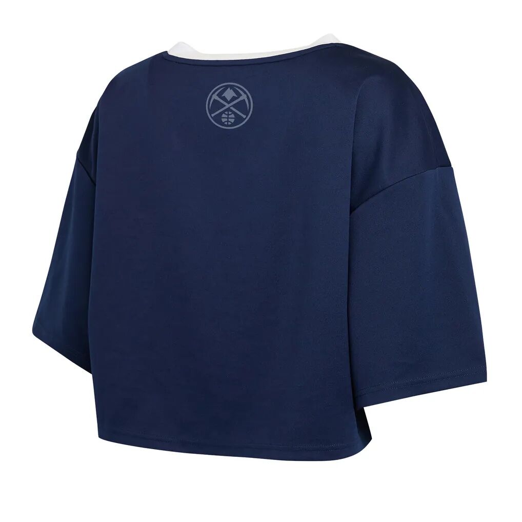 Denver Nuggets WEAR by Erin Andrews Women's Cropped Jersey T-Shirt