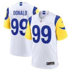 Aaron Donald Los Angeles Rams Nike Game Jersey - White - Front View