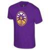 Los Angeles Sparks Stadium Essentials Unisex Origins Color Logo T-Shirt - Purple - Side View
