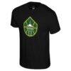 Seattle Storm Stadium Essentials Unisex Origins Color Logo T-Shirt - Black - Side View