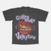 Golden State Valkyries Playa Society Unisex Sketch T-Shirt - Black - Front View