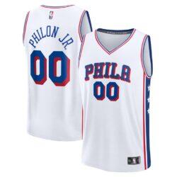 Labaron Philon Jr. Philadelphia 76ers Fashion7 Youth Fast Break Replica Jersey - White - Association Edition