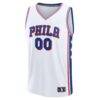 Labaron Philon Jr. Philadelphia 76ers Fashion7 Youth Fast Break Replica Jersey - White - White - Side View