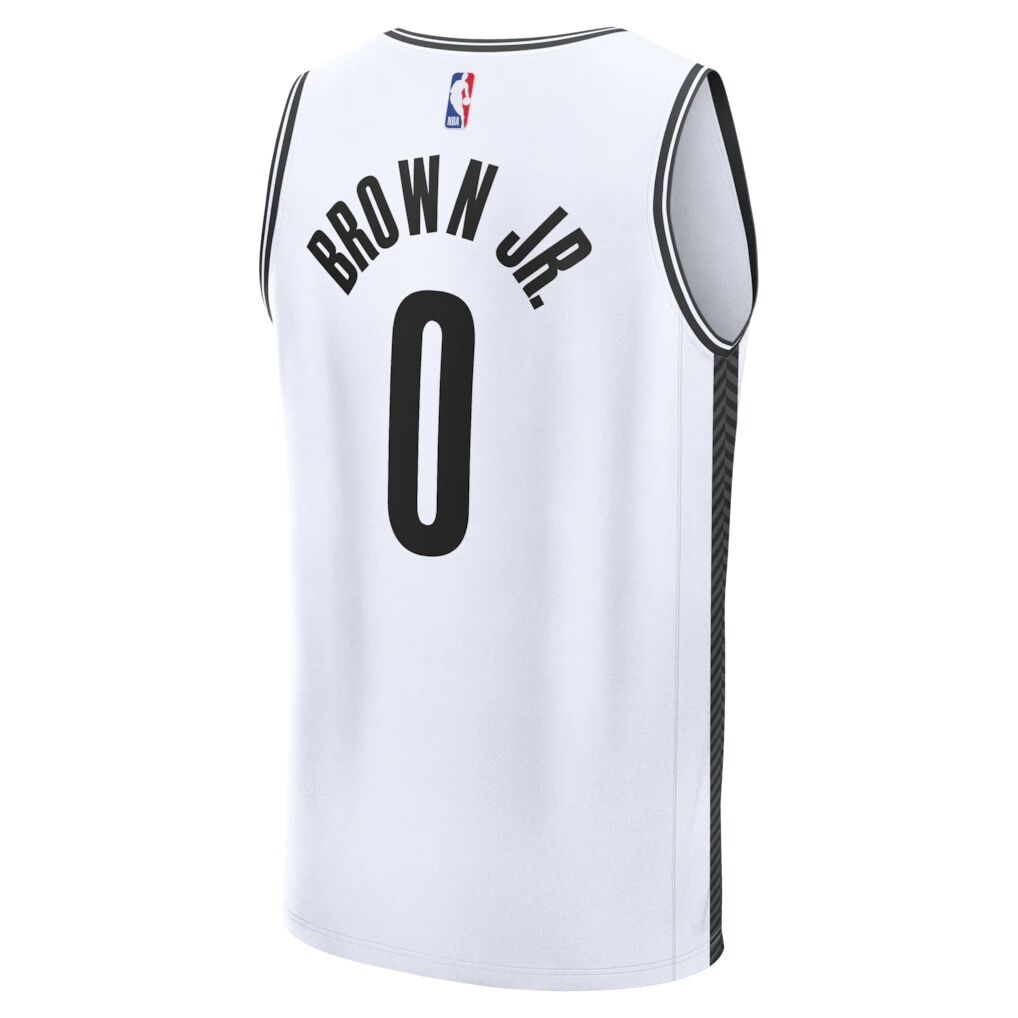Mikel Brown Jr. Brooklyn Nets Fashion7 Youth Fast Break Replica Jersey - White - Association Edition