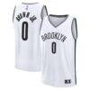 Mikel Brown Jr. Brooklyn Nets Fashion7 Youth Fast Break Replica Jersey - White - - Front View