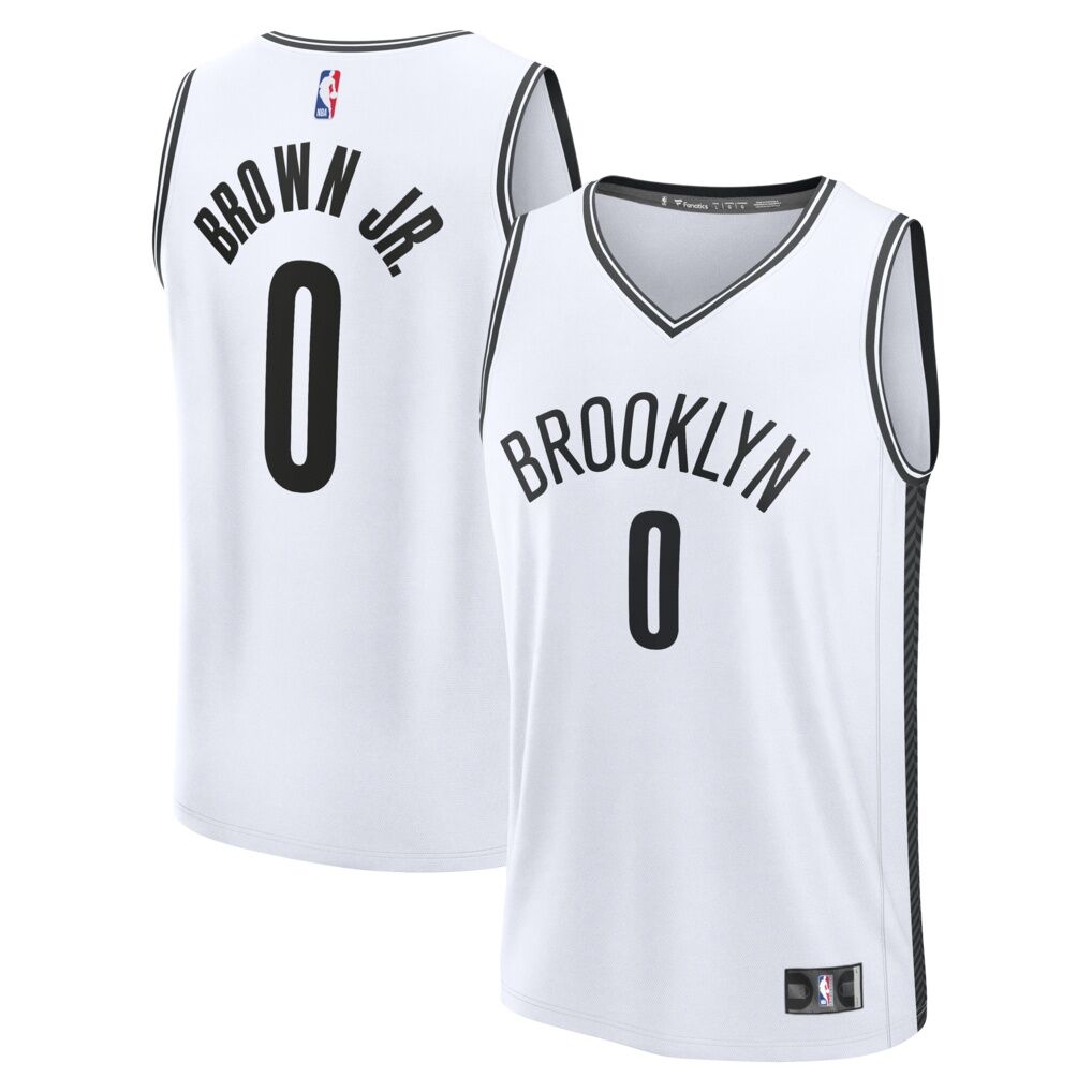 Mikel Brown Jr. Brooklyn Nets Fashion7 Youth Fast Break Replica Jersey - White - Association Edition