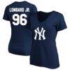 George Lombard Jr. New York Yankees Fashion7 Women's Name & Number T-Shirt - Navy - Front View