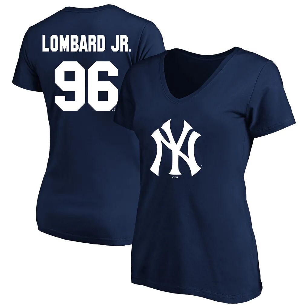 George Lombard Jr. New York Yankees Fashion7 Women's Name & Number T-Shirt